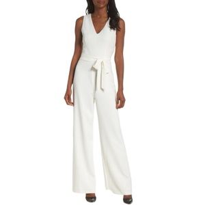 Vince Camuto Tie Front Wide Leg Jumpsuit 2 NWOT